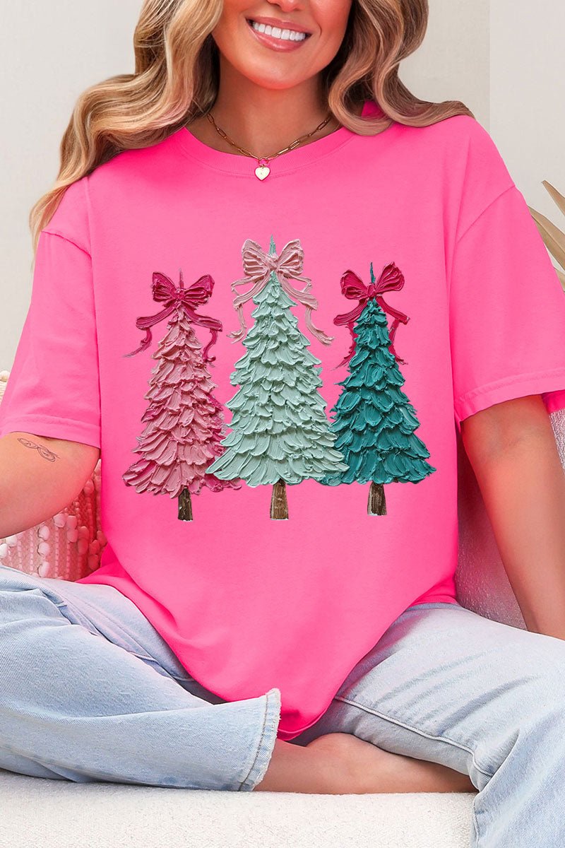 The Painted Trio Trees Comfort Colors Adult Ring - Spun Cotton Tee - Wholesale Accessory Market