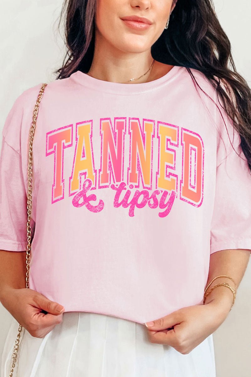 Tropical Tipsy Tones Comfort Colors Adult Ring - Spun Cotton Tee - Wholesale Accessory Market