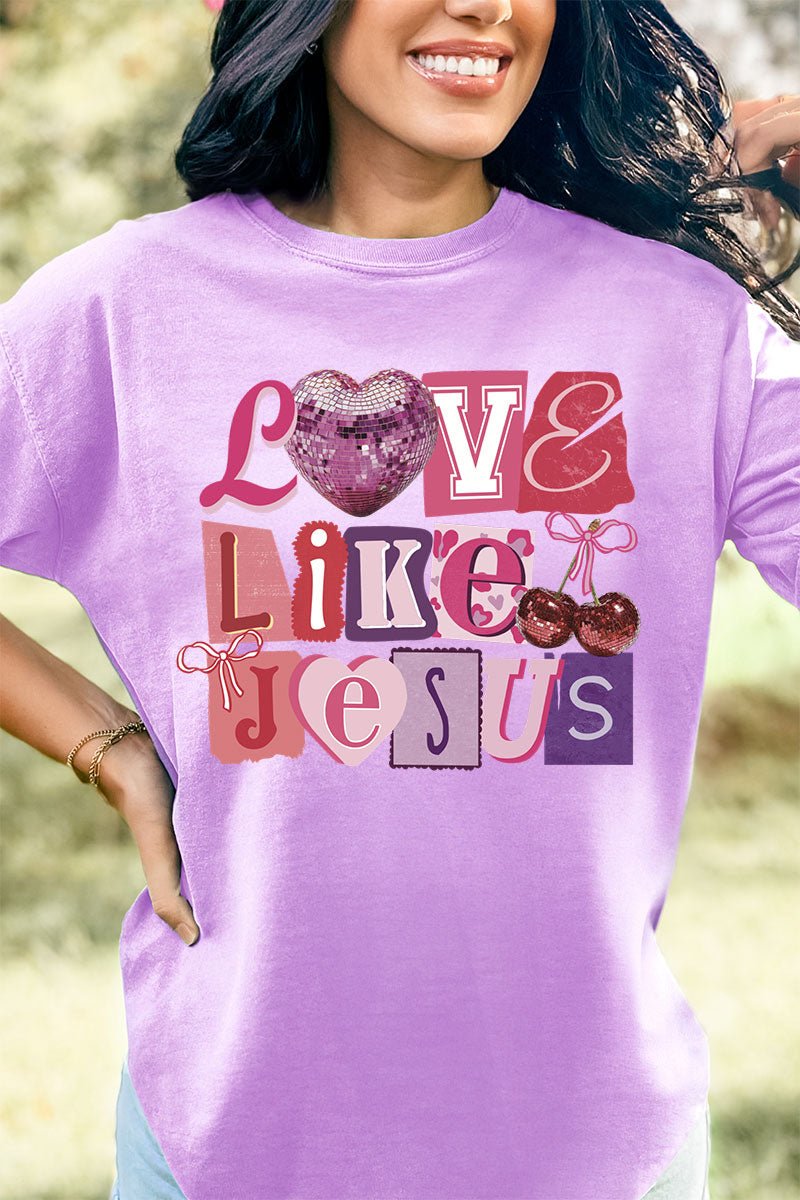 Bold Love Like Jesus Comfort Colors Adult Ring - Spun Cotton Tee - Wholesale Accessory Market