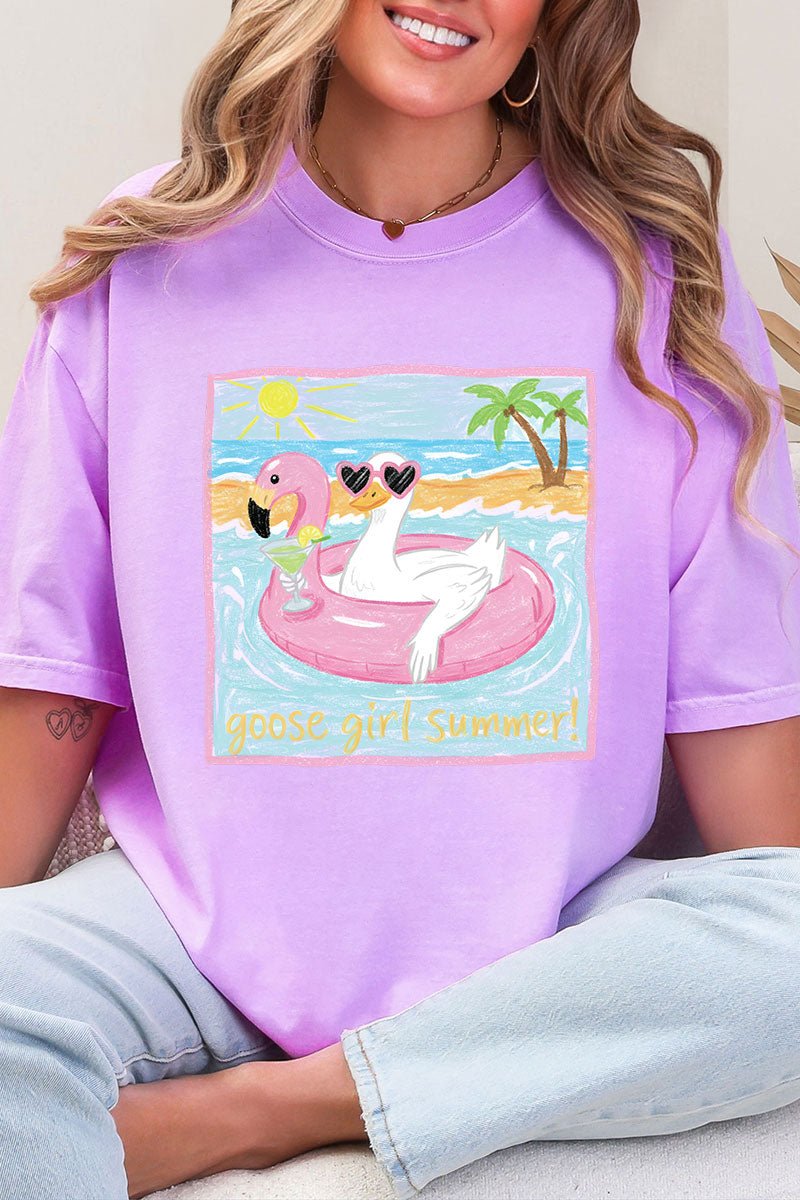 Goose Girl Summer Comfort Colors Adult Ring-Spun Cotton Tee - Wholesale Accessory Market
