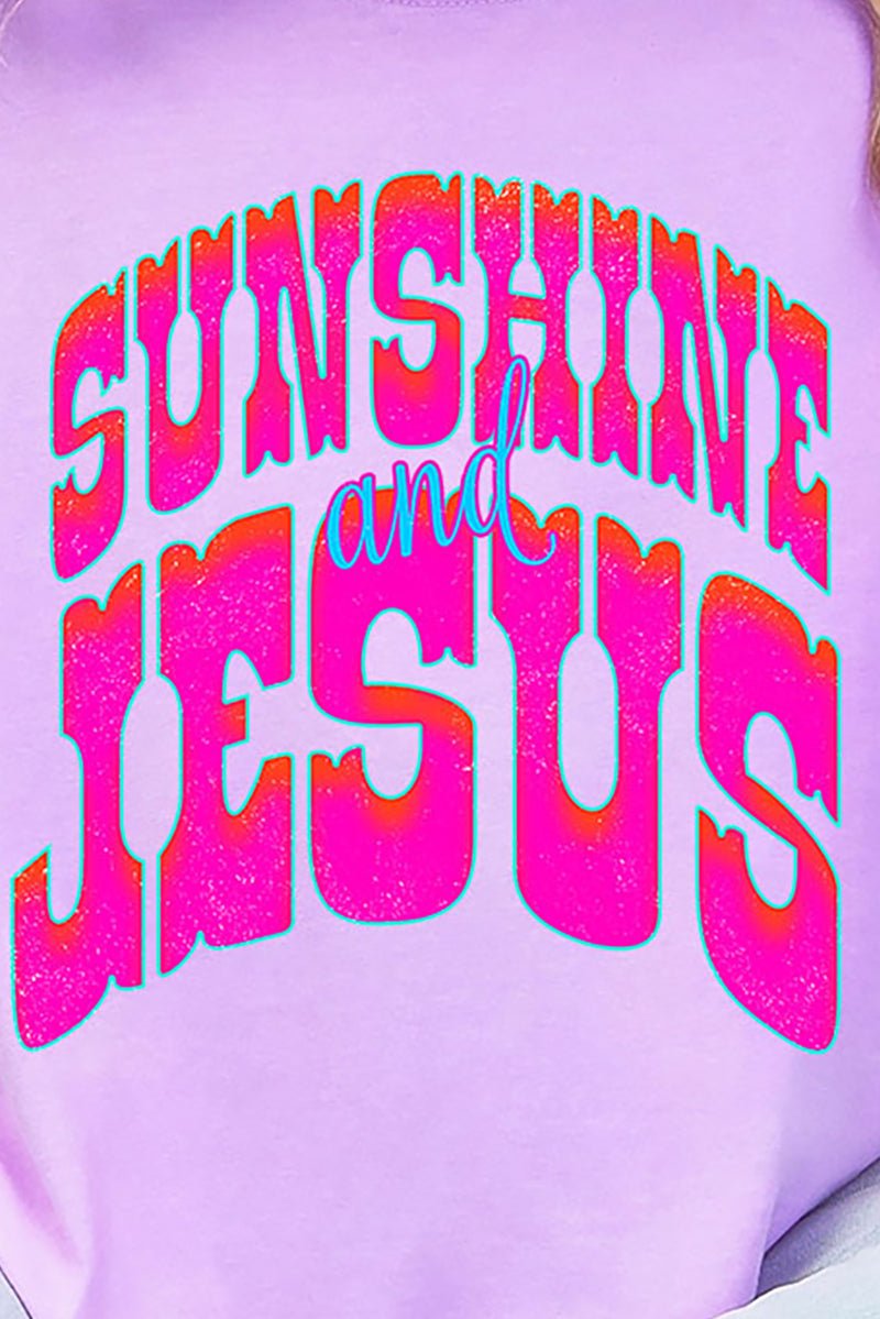 Radiant Sunshine And Jesus Comfort Colors Adult Ring-Spun Cotton Tee - Wholesale Accessory Market
