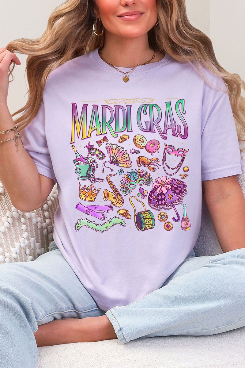 Beads, Bows, and Bourbon St Comfort Colors Adult Ring - Spun Cotton Tee - Wholesale Accessory Market