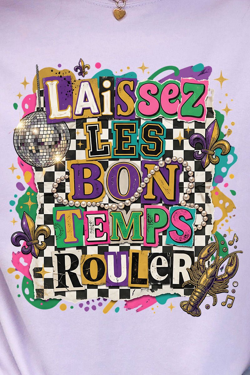 Bold Laissez Les Bon Temps Rouler Comfort Colors Adult Ring - Spun Cotton Tee - Wholesale Accessory Market