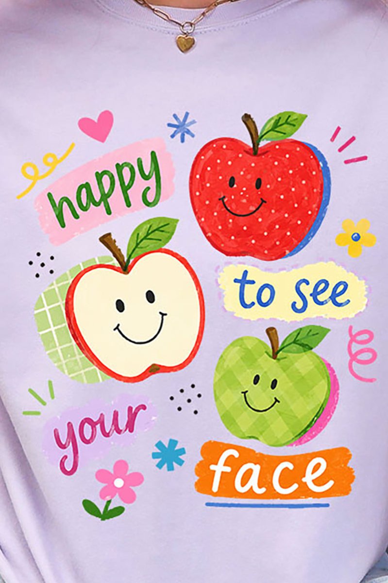 Happy To See Your Face Comfort Colors Adult Ring-Spun Cotton Tee - Wholesale Accessory Market