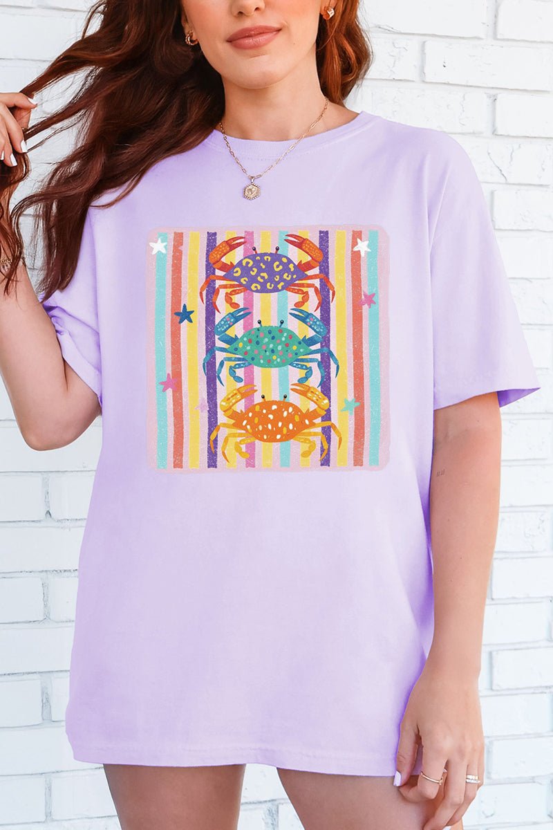 Hot Crab Summer Comfort Colors Adult Ring - Spun Cotton Tee - Wholesale Accessory Market