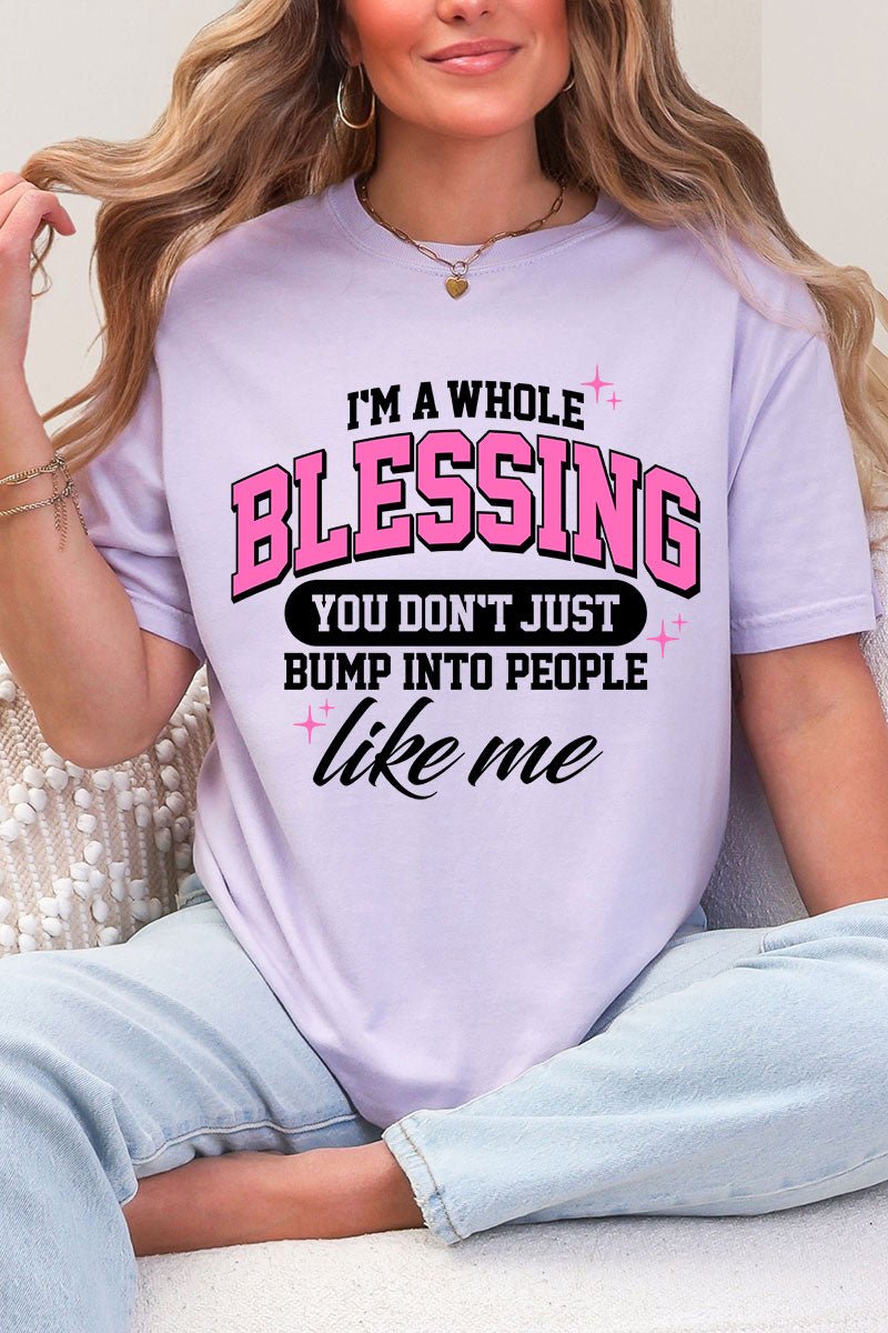 I'm A Whole Blessing Comfort Colors Adult Ring - Spun Cotton Tee - Wholesale Accessory Market