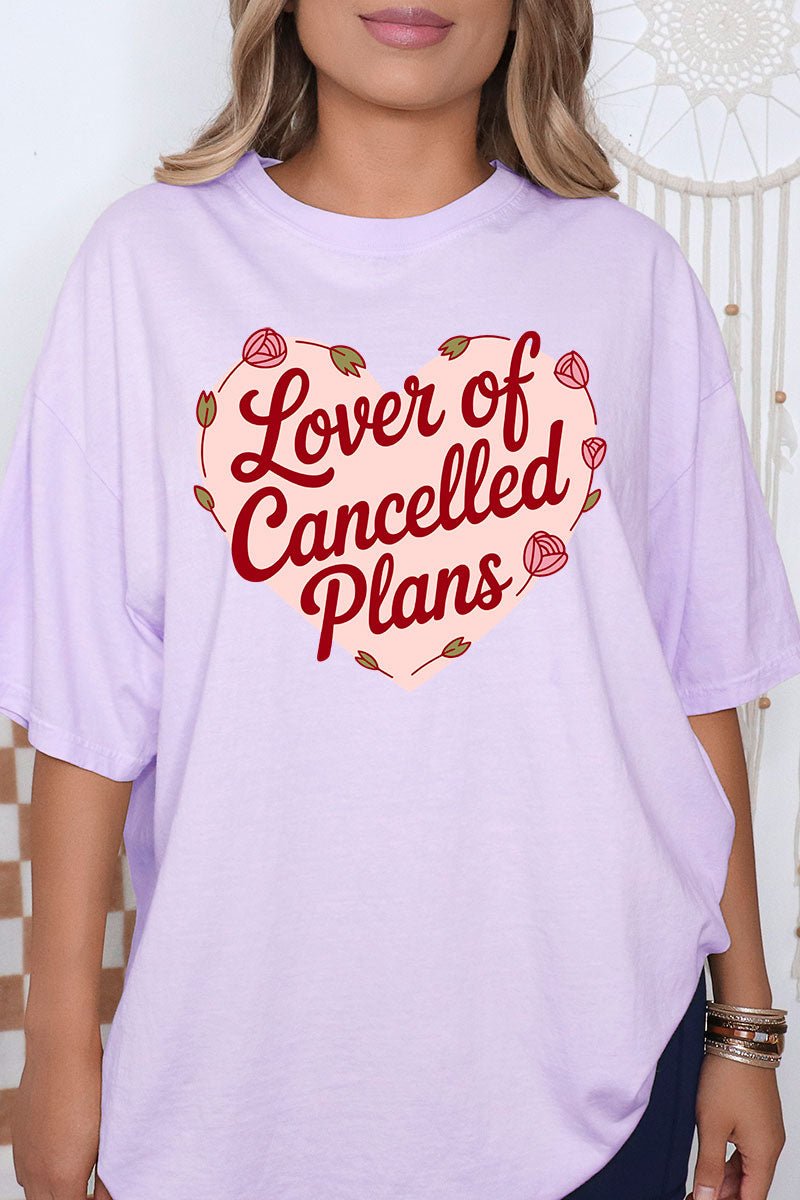 Lover Of Cancelled Plans Comfort Colors Adult Ring - Spun Cotton Tee - Wholesale Accessory Market