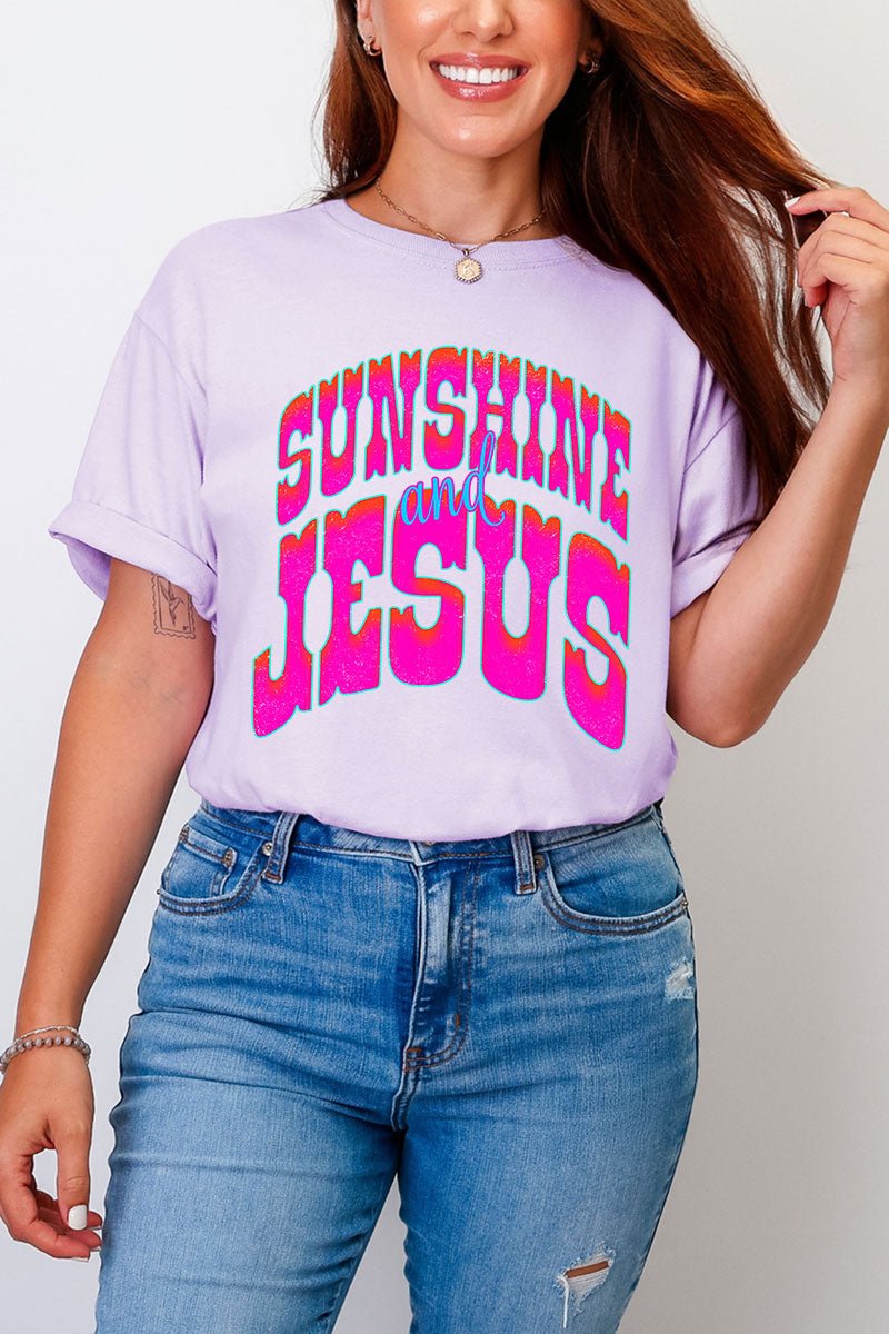 Radiant Sunshine And Jesus Comfort Colors Adult Ring-Spun Cotton Tee - Wholesale Accessory Market