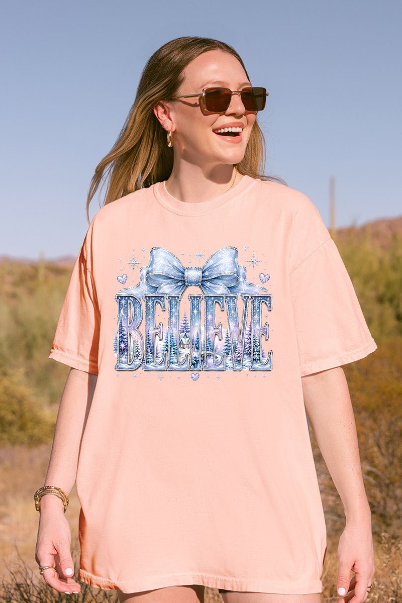 Frosted Fairytale Believe Comfort Colors Adult Ring-Spun Cotton Tee - Wholesale Accessory Market