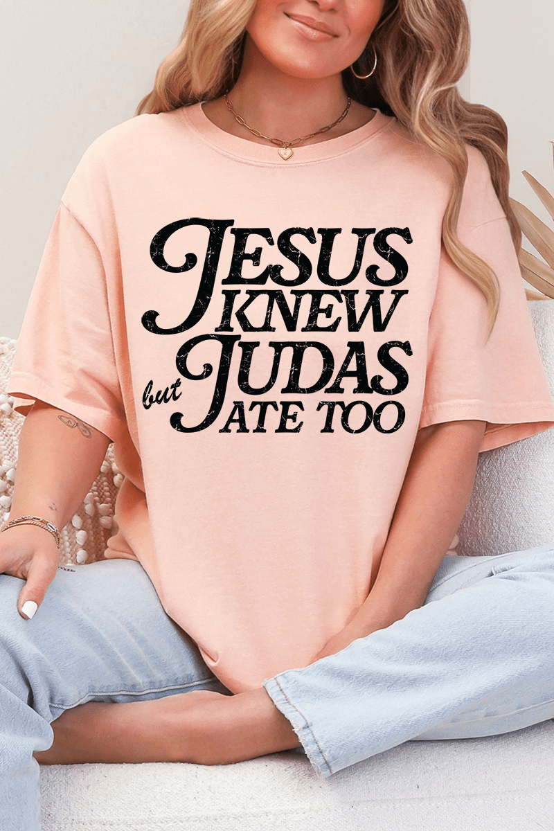 Jesus Knew Comfort Colors Adult Ring - Spun Cotton Tee - Wholesale Accessory Market