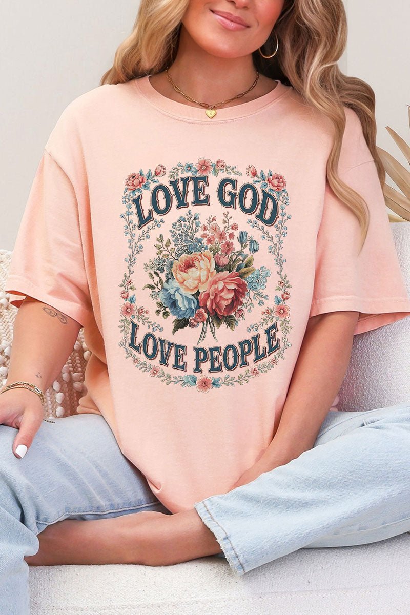 Old Garden Love God Comfort Colors Adult Ring - Spun Cotton Tee - Wholesale Accessory Market
