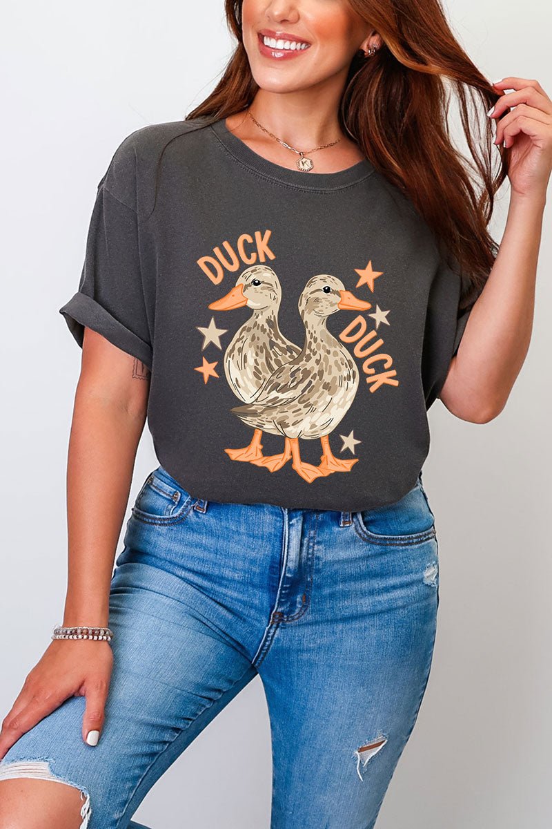 Duck Duck Goose Full Front & Back Design Comfort Colors Adult Ring - Spun Cotton Tee - Wholesale Accessory Market