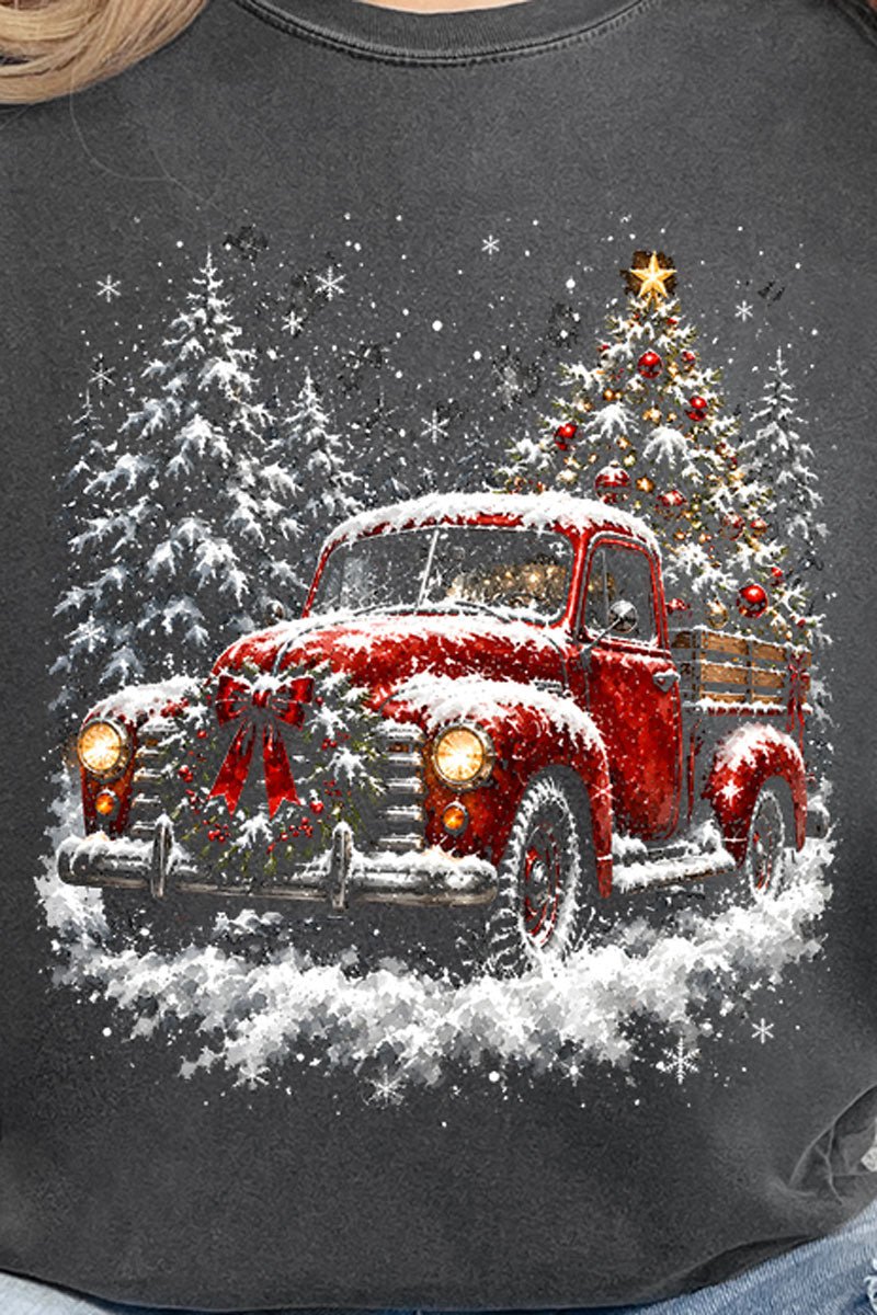 Evergreen Christmas Drive Comfort Colors Adult Ring-Spun Cotton Tee - Wholesale Accessory Market