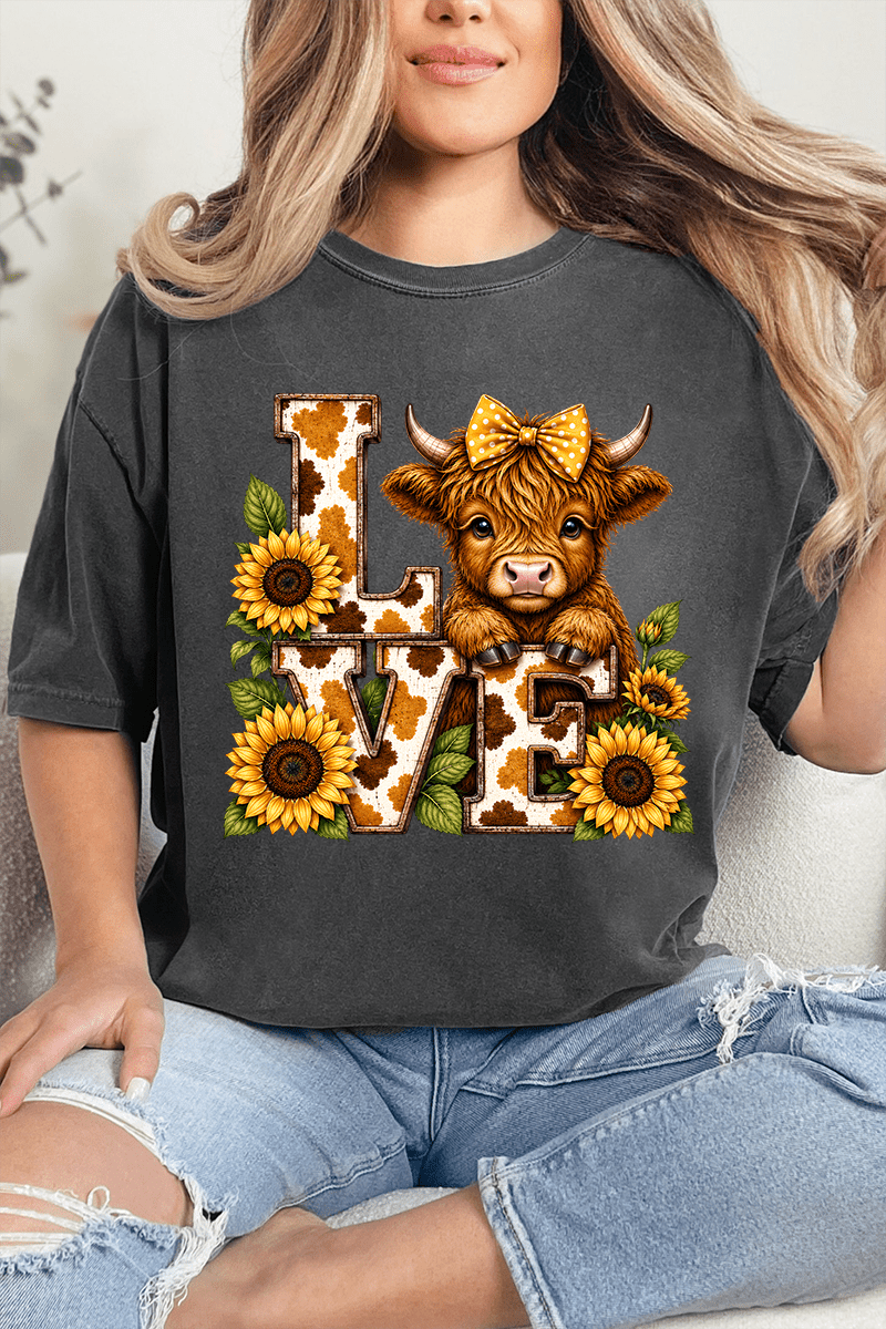 Little Highland Love Comfort Colors Adult Ring-Spun Cotton Tee - Wholesale Accessory Market
