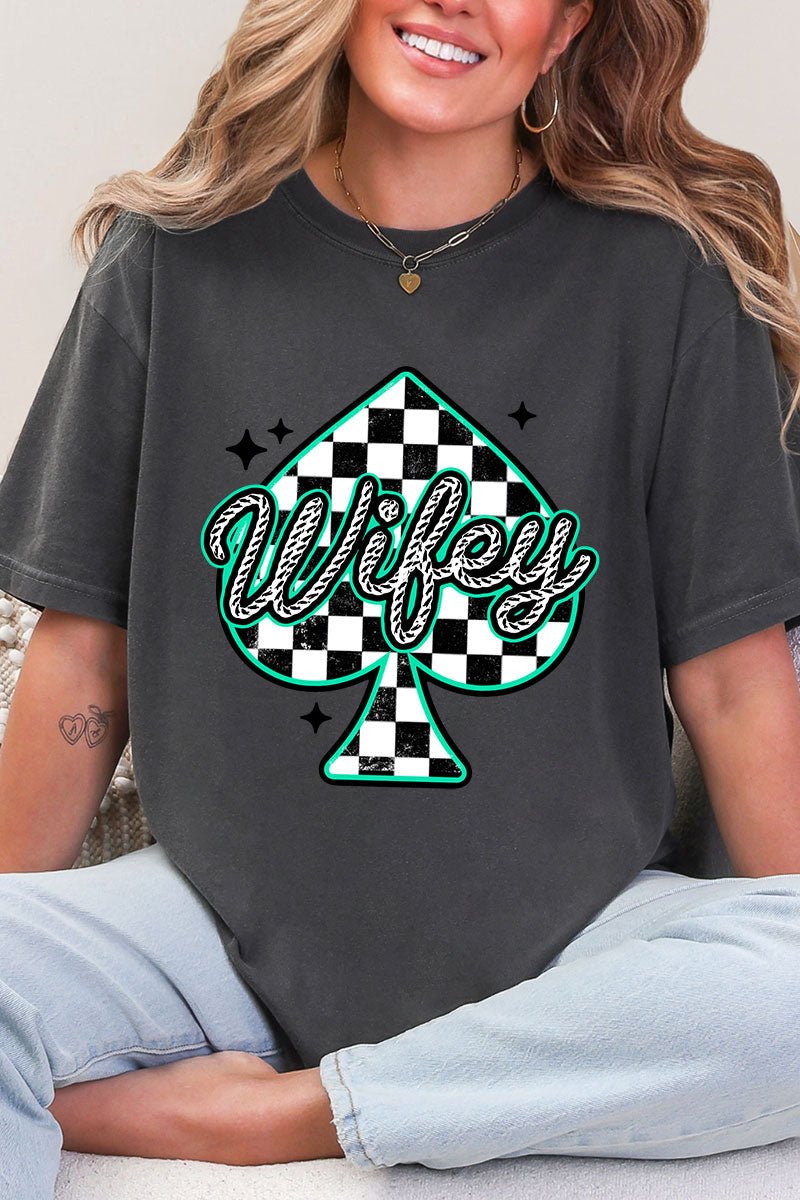 Lucky Spade Wifey Comfort Colors Adult Ring-Spun Cotton Tee - Wholesale Accessory Market