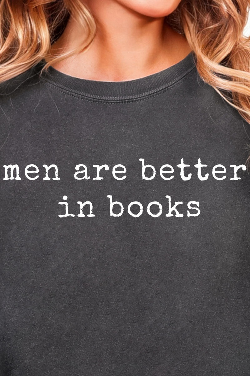 Men Are Better In Books Comfort Colors Adult Ring - Spun Cotton Tee - Wholesale Accessory Market