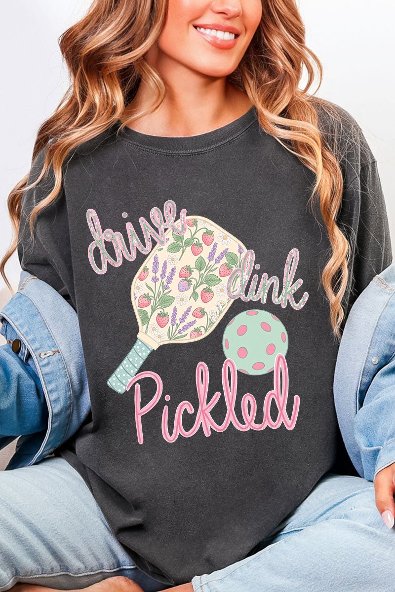 Pretty Drive Dink Pickled Pink Comfort Colors Adult Ring - Spun Cotton Tee - Wholesale Accessory Market