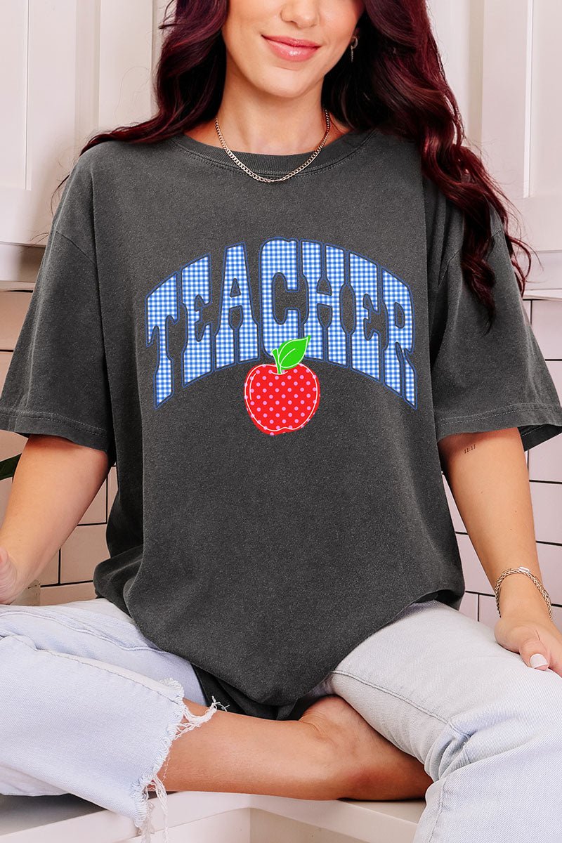 Sweet Apple Teacher Comfort Colors Adult Ring - Spun Cotton Tee - Wholesale Accessory Market