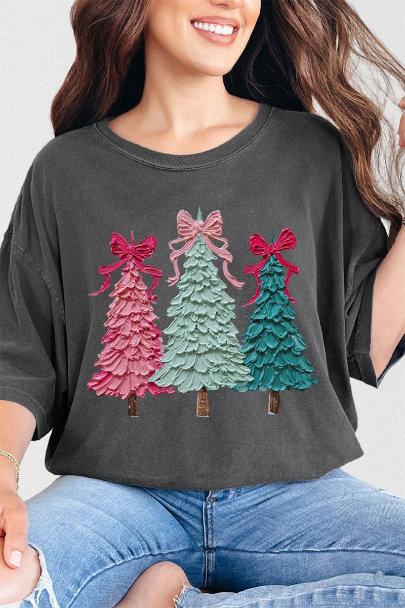 The Painted Trio Trees Comfort Colors Adult Ring - Spun Cotton Tee - Wholesale Accessory Market