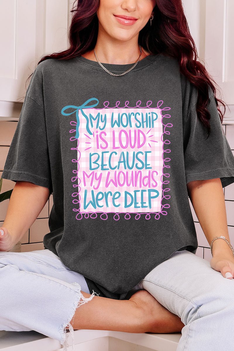Worship Loud Comfort Colors Adult Ring - Spun Cotton Tee - Wholesale Accessory Market
