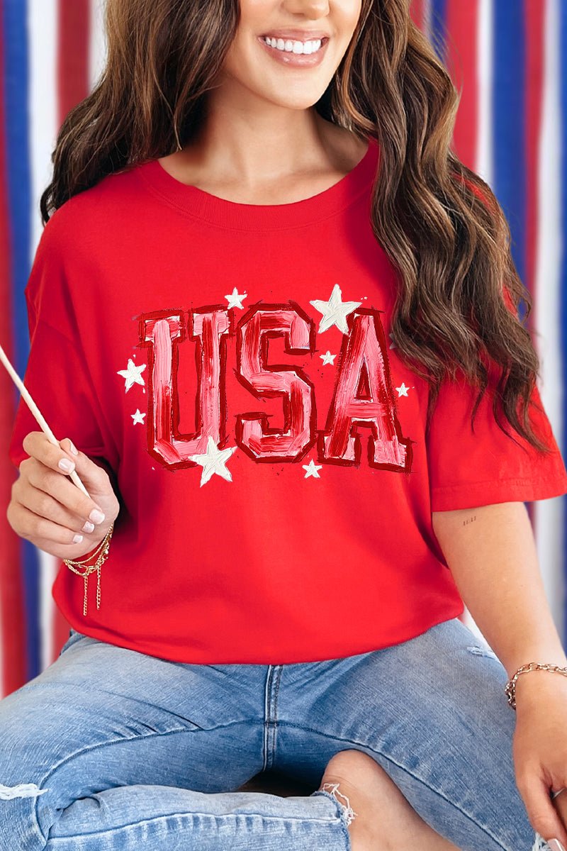 Painted Patriotism Comfort Colors Adult Ring-Spun Cotton Tee - Wholesale Accessory Market