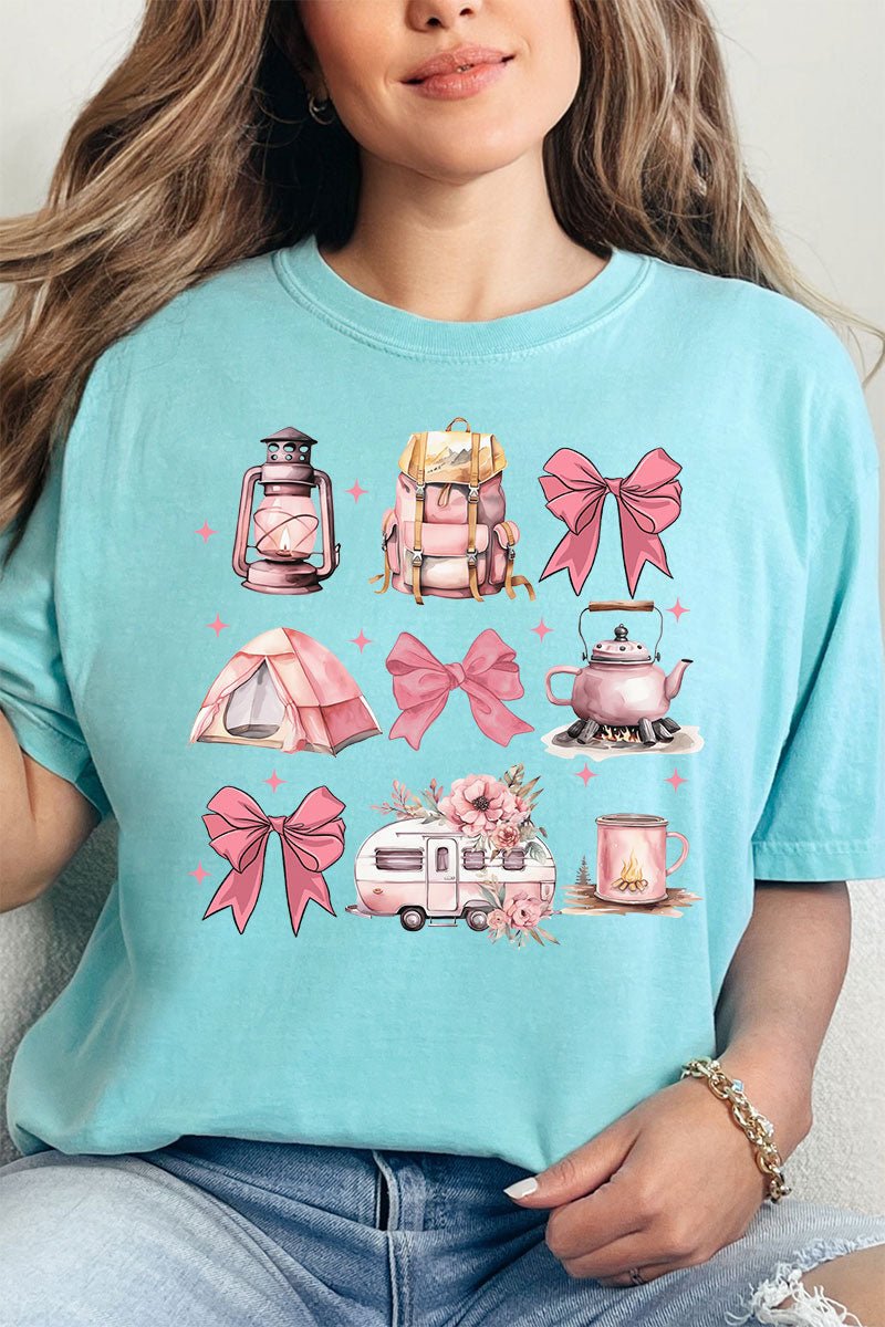 Camping Coquette Comfort Colors Adult Ring - Spun Cotton Tee - Wholesale Accessory Market