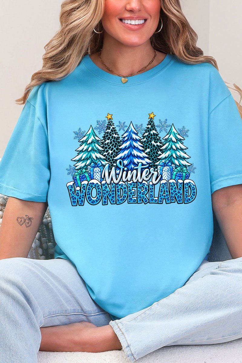 Blue Winter Wonderland Comfort Colors Adult Ring-Spun Cotton Tee - Wholesale Accessory Market