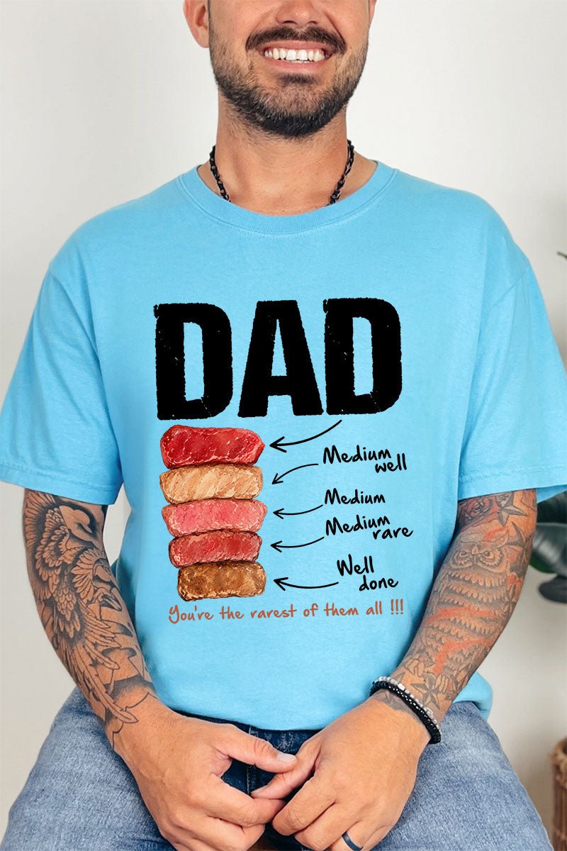Dad Rarest Of All Comfort Colors Adult Ring - Spun Cotton Tee - Wholesale Accessory Market