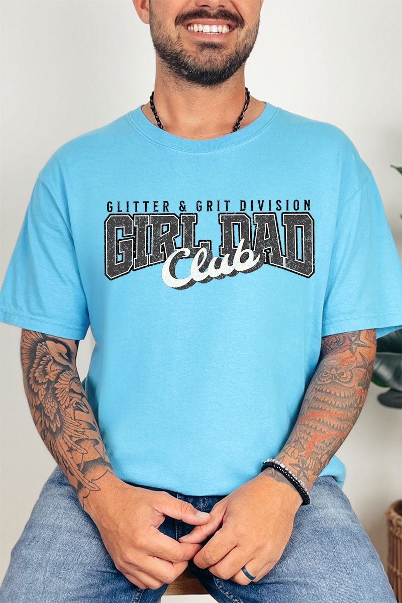 Glitter & Grit Girl Dad Comfort Colors Adult Ring - Spun Cotton Tee - Wholesale Accessory Market