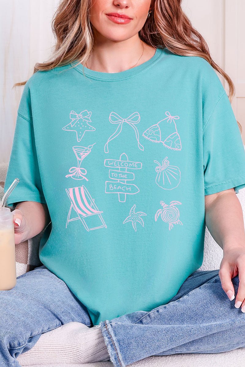 Welcome To The Beach Comfort Colors Adult Ring - Spun Cotton Tee - Wholesale Accessory Market