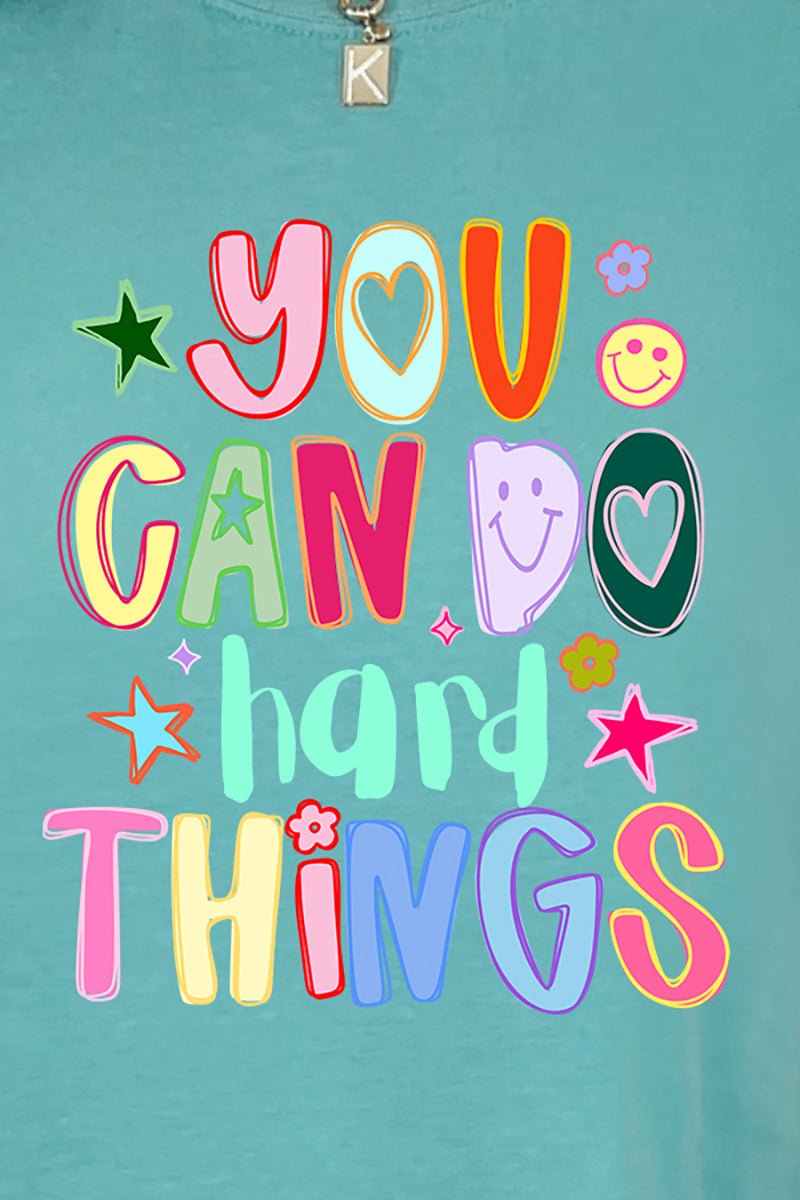 You Can Do Hard Things Comfort Colors Adult Ring - Spun Cotton Tee - Wholesale Accessory Market