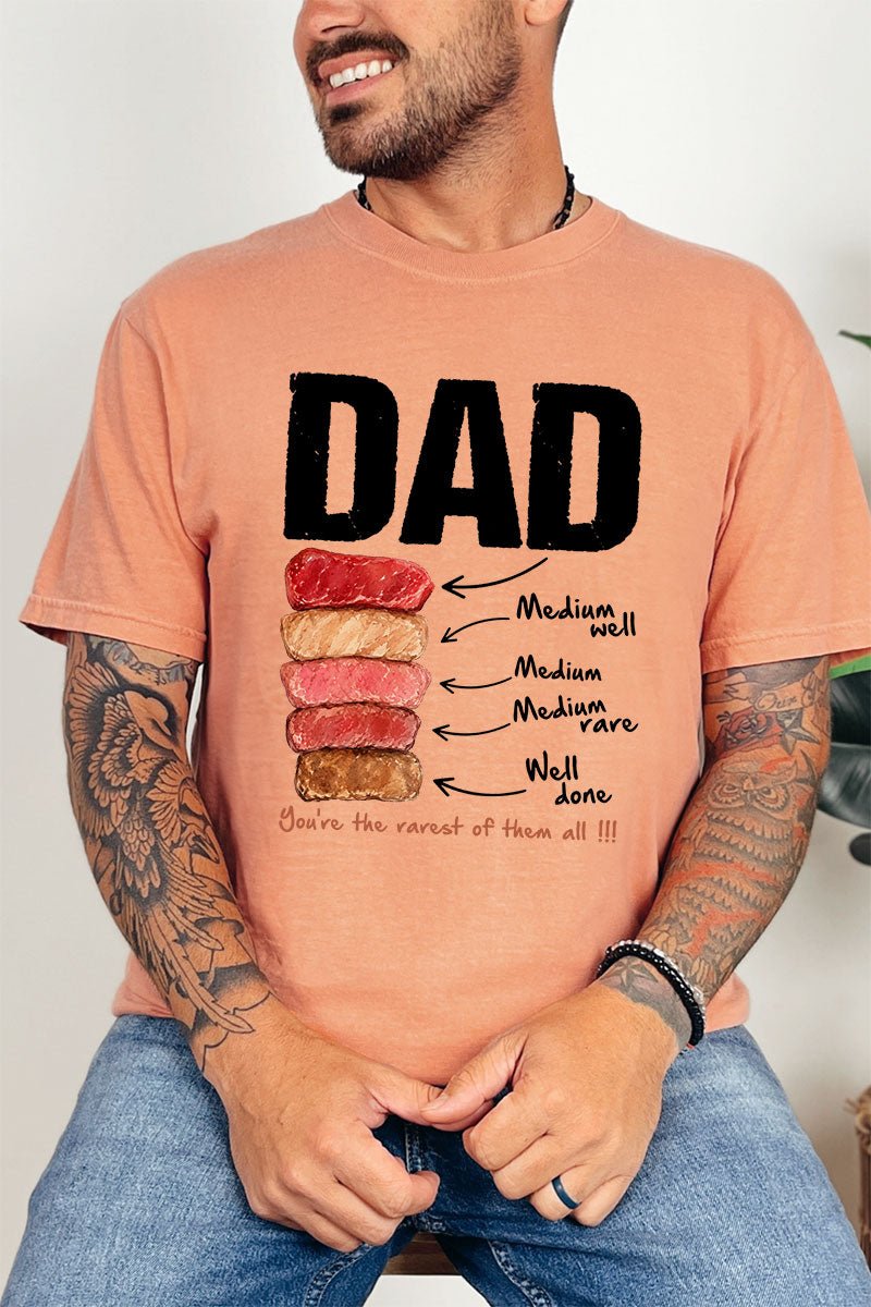 Dad Rarest Of All Comfort Colors Adult Ring - Spun Cotton Tee - Wholesale Accessory Market