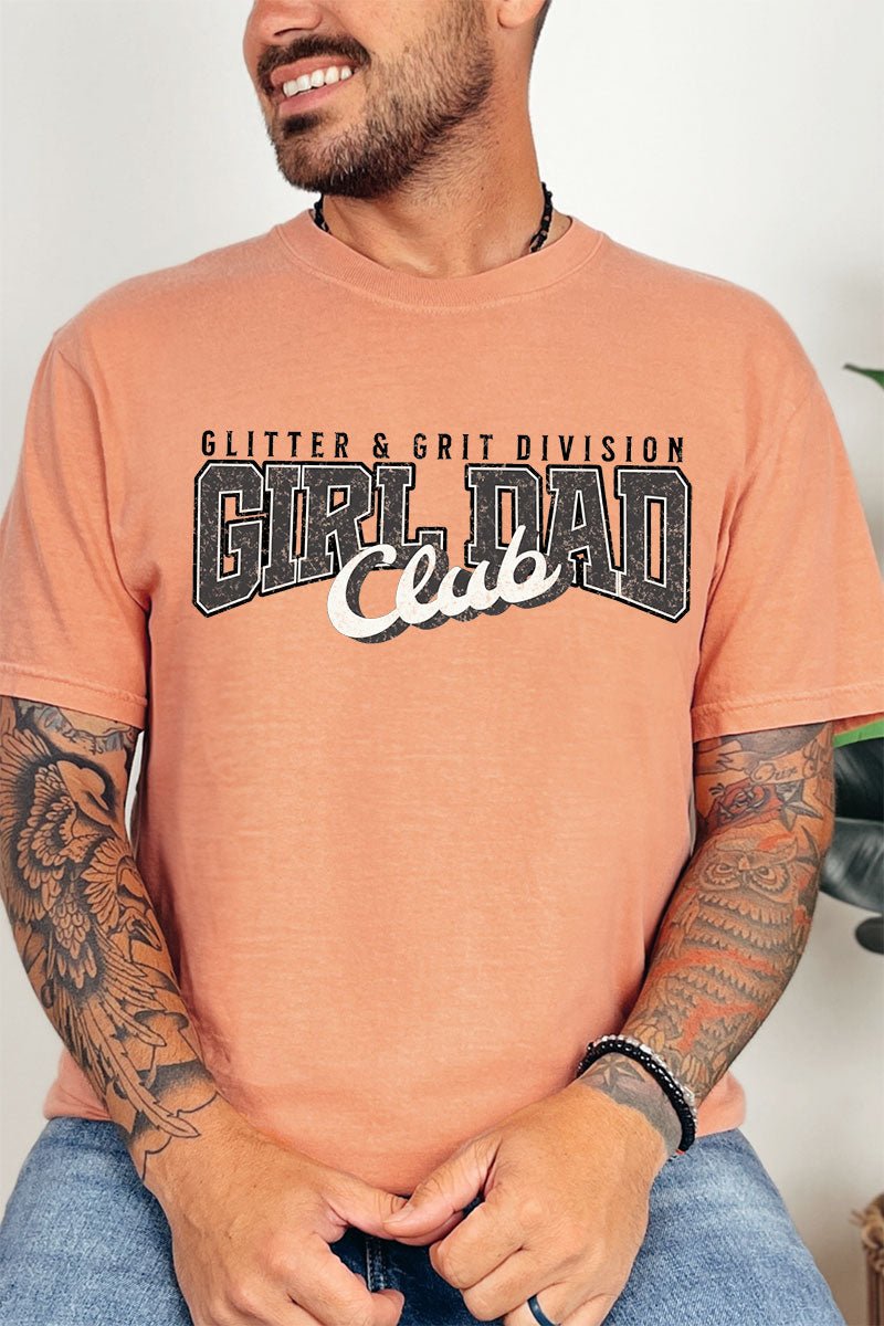 Glitter & Grit Girl Dad Comfort Colors Adult Ring - Spun Cotton Tee - Wholesale Accessory Market