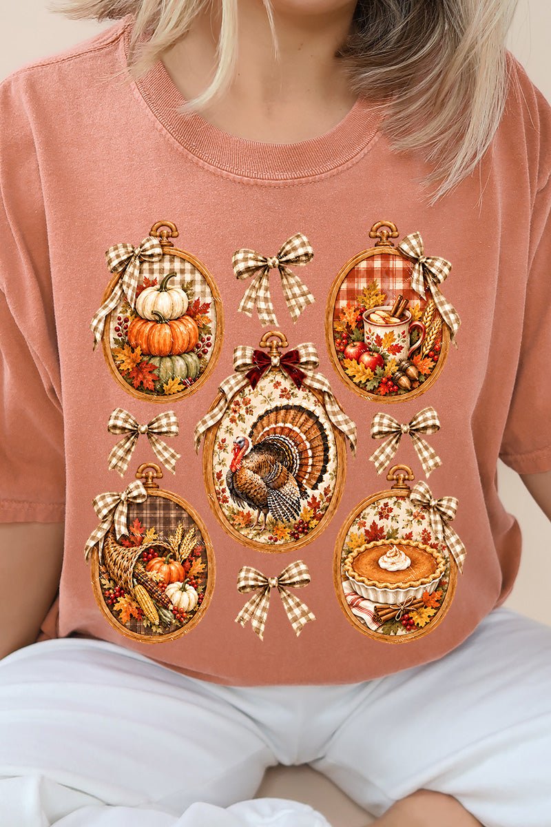 Thanksgiving Portraits Comfort Colors Adult Ring-Spun Cotton Tee - Wholesale Accessory Market