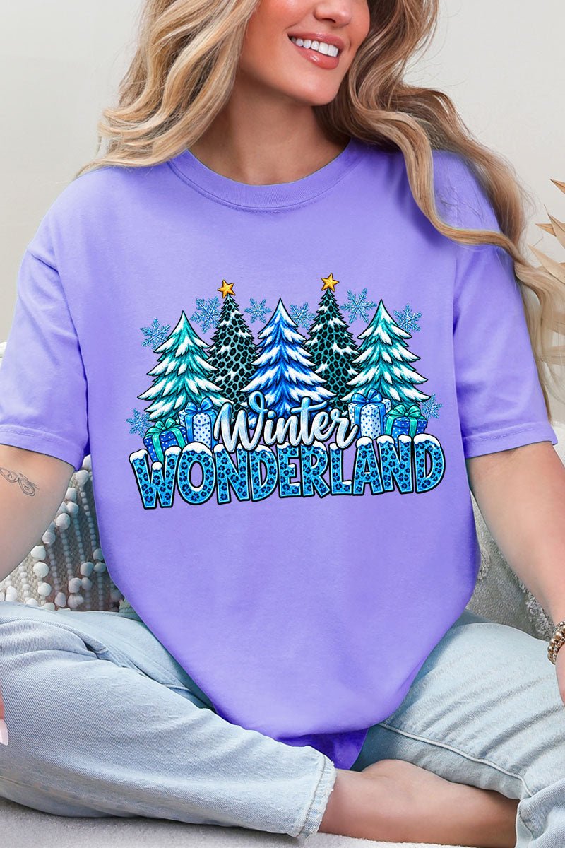 Blue Winter Wonderland Comfort Colors Adult Ring-Spun Cotton Tee - Wholesale Accessory Market