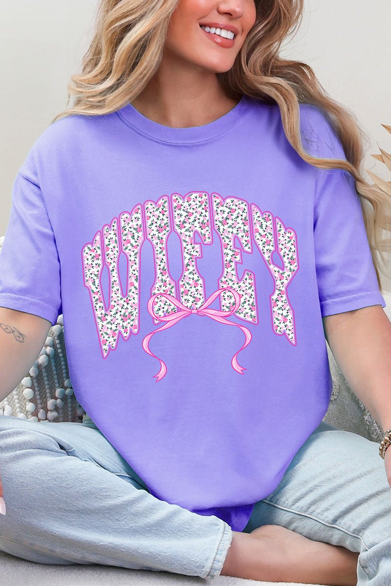 English Rose Wifey Comfort Colors Adult Ring-Spun Cotton Tee - Wholesale Accessory Market
