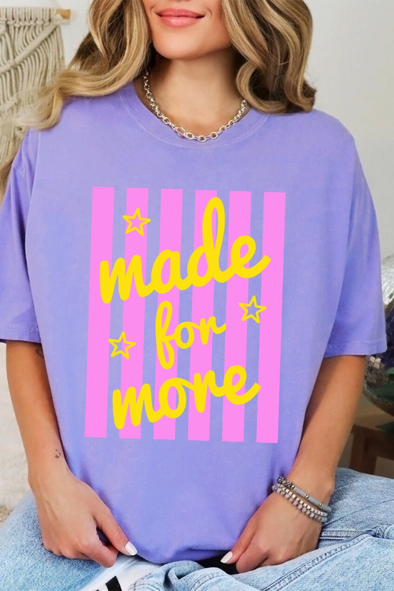 Retro Pop Made For More Comfort Colors Adult Ring-Spun Cotton Tee - Wholesale Accessory Market