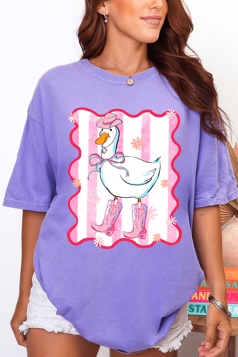 Saddle Up Silly Goose Comfort Colors Adult Ring - Spun Cotton Tee - Wholesale Accessory Market
