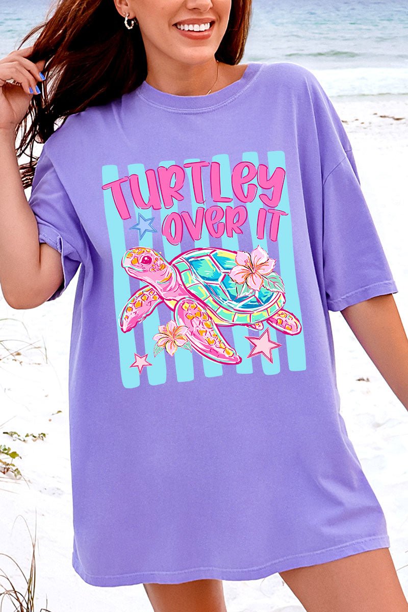 Turtley Over It Comfort Colors Adult Ring - Spun Cotton Tee - Wholesale Accessory Market