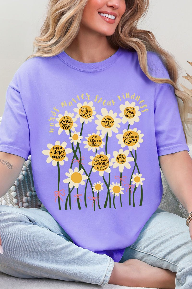 Words Matter Comfort Colors Adult Ring - Spun Cotton Tee - Wholesale Accessory Market