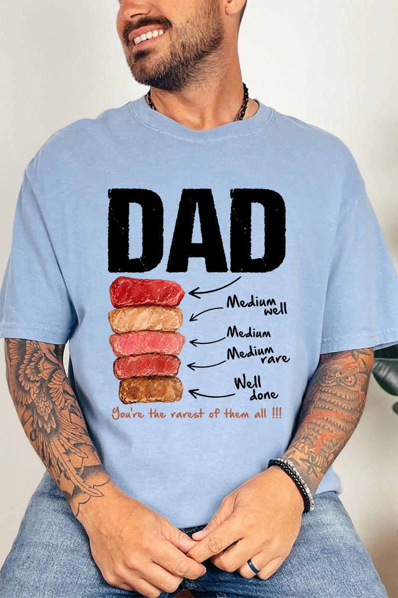 Dad Rarest Of All Comfort Colors Adult Ring - Spun Cotton Tee - Wholesale Accessory Market