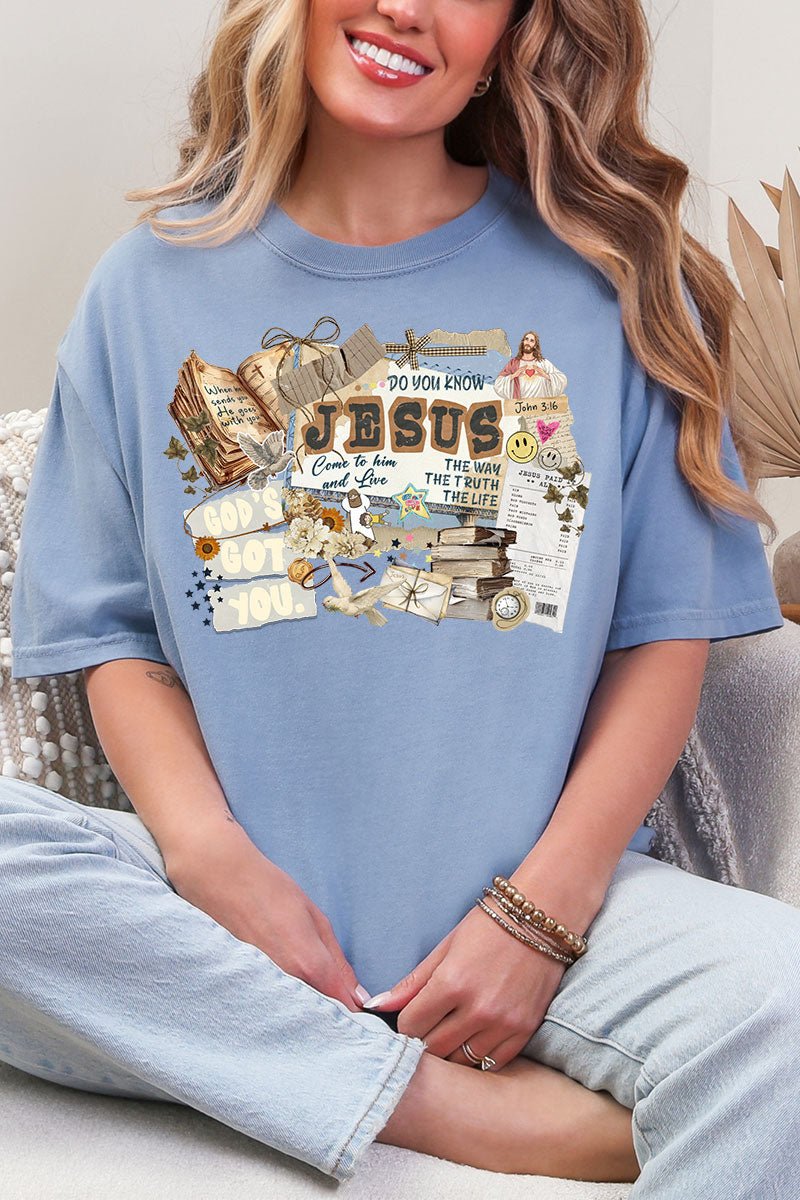 Do You Know Jesus Comfort Colors Adult Ring - Spun Cotton Tee - Wholesale Accessory Market