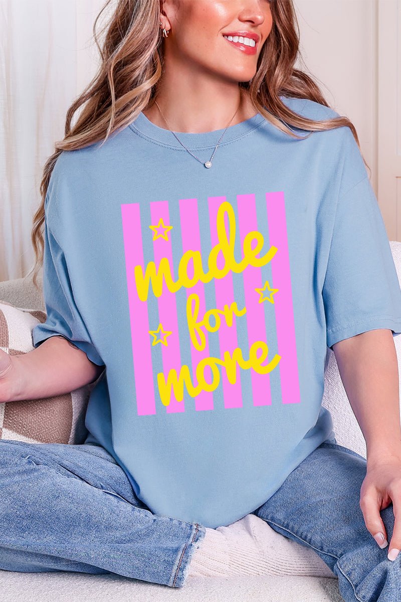 Retro Pop Made For More Comfort Colors Adult Ring-Spun Cotton Tee - Wholesale Accessory Market