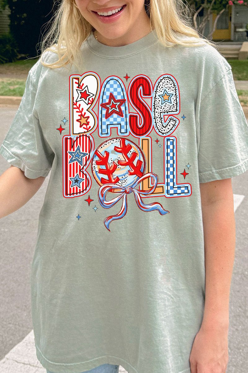 All Things Baseball Doodle Comfort Colors Adult Ring - Spun Cotton Tee - Wholesale Accessory Market