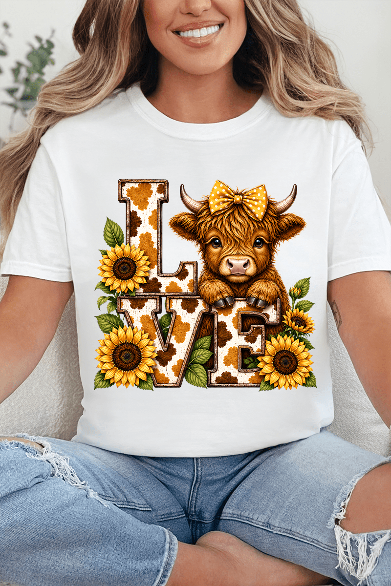 Little Highland Love Comfort Colors Adult Ring-Spun Cotton Tee - Wholesale Accessory Market