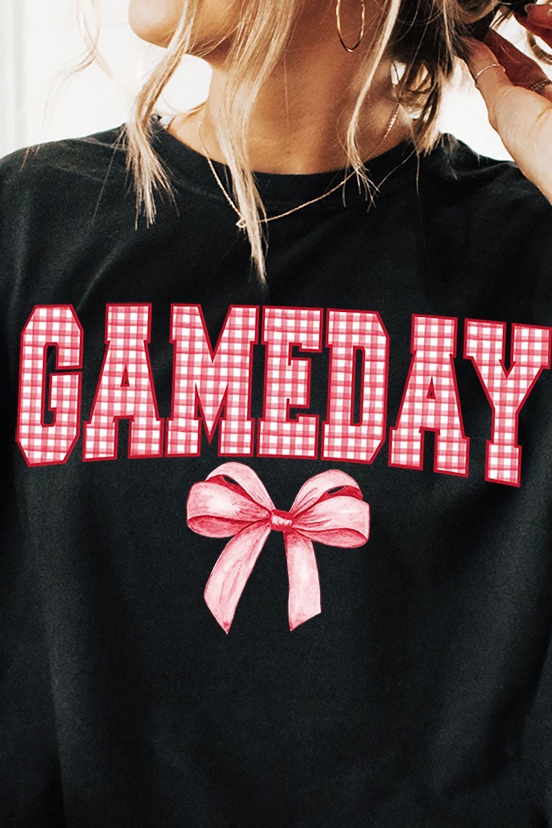 Red Gingham Gameday Comfort Colors Adult Ring - Spun Cotton Tee - Wholesale Accessory Market