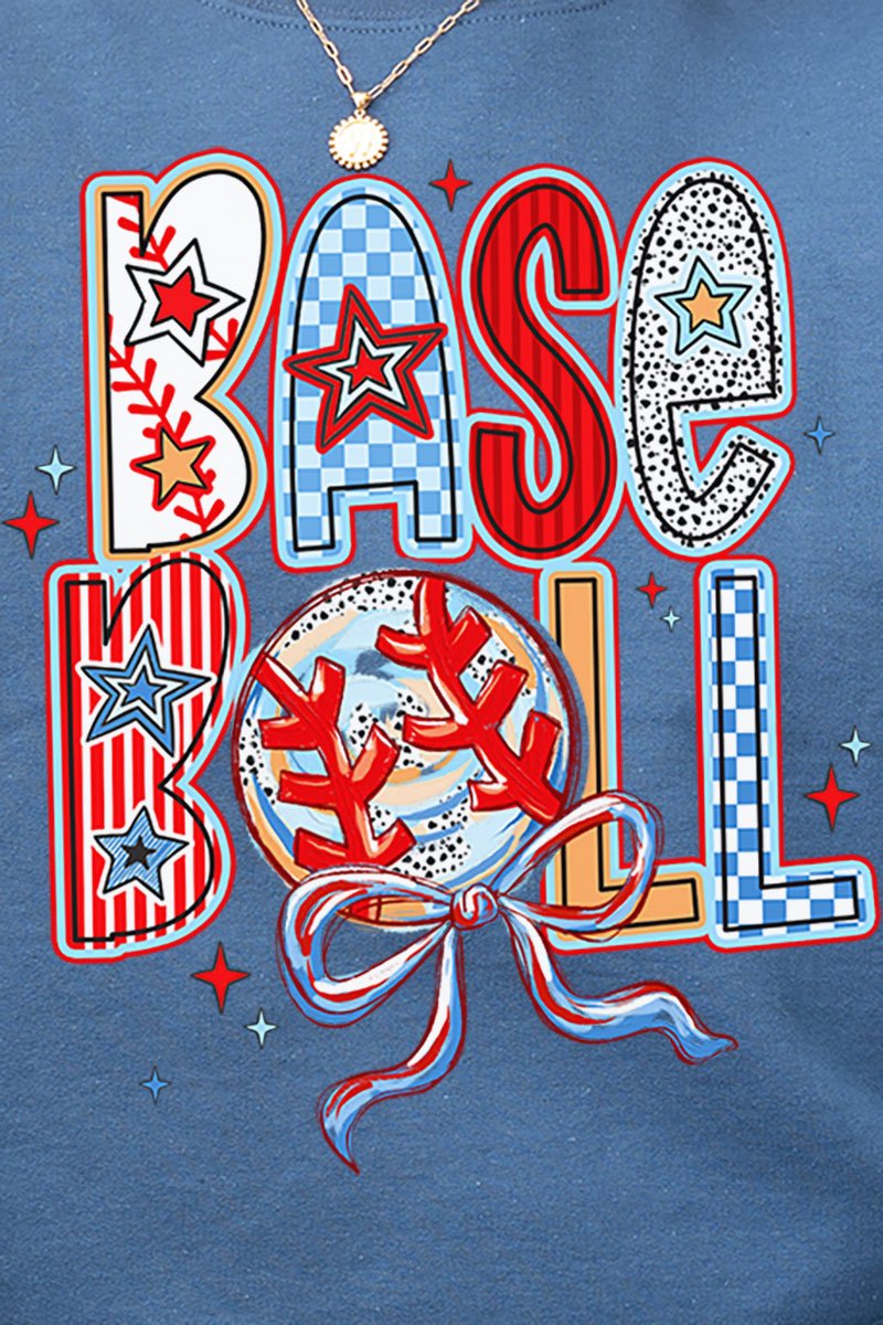 All Things Baseball Doodle Heavy - weight Crew Sweatshirt - Wholesale Accessory Market