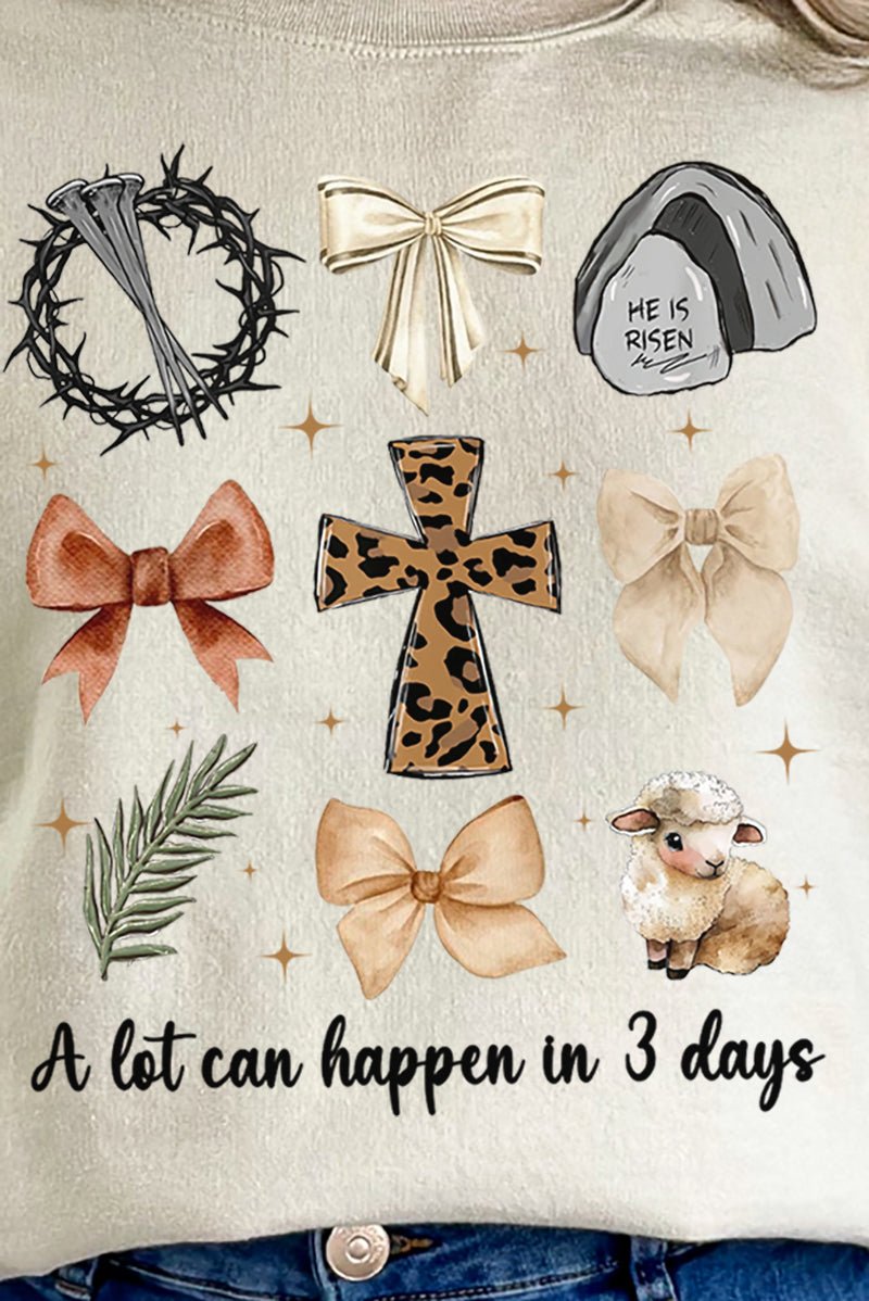 A Lot Can Happen In 3 Days Heavy - weight Crew Sweatshirt - Wholesale Accessory Market