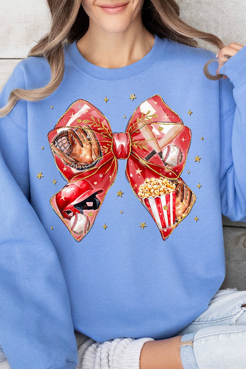 Balling Bow Heavy - weight Crew Sweatshirt - Wholesale Accessory Market