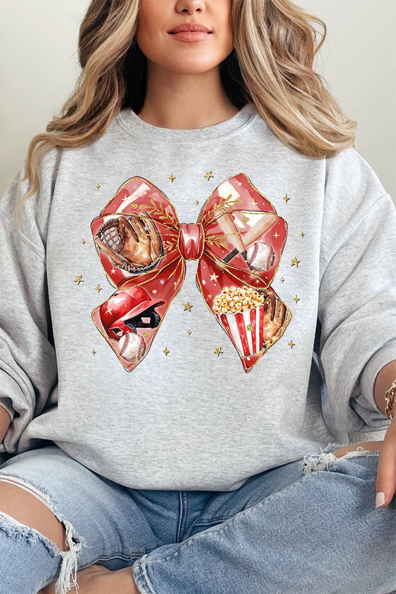 Balling Bow Heavy - weight Crew Sweatshirt - Wholesale Accessory Market